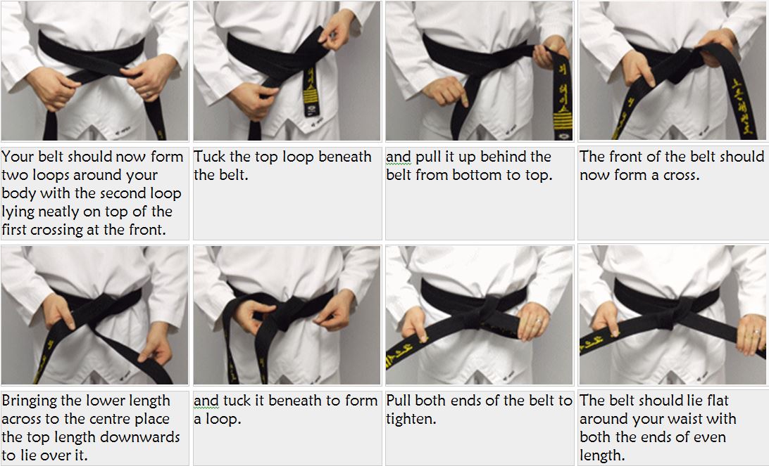 How To Tie Your Belt Dove Taekwondo